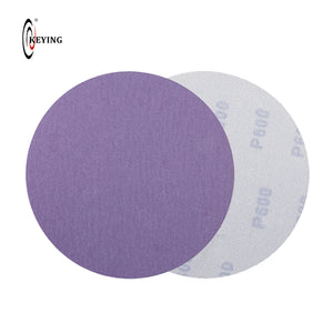 Open image in slideshow, 4&#39;&#39; or 100mm Sandpaper Disc - Purple
