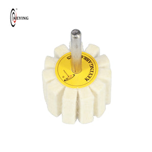 Open image in slideshow, D=30mm or 1-3/16&#39;&#39; Wool Felt Polishing Wheel with Shank
